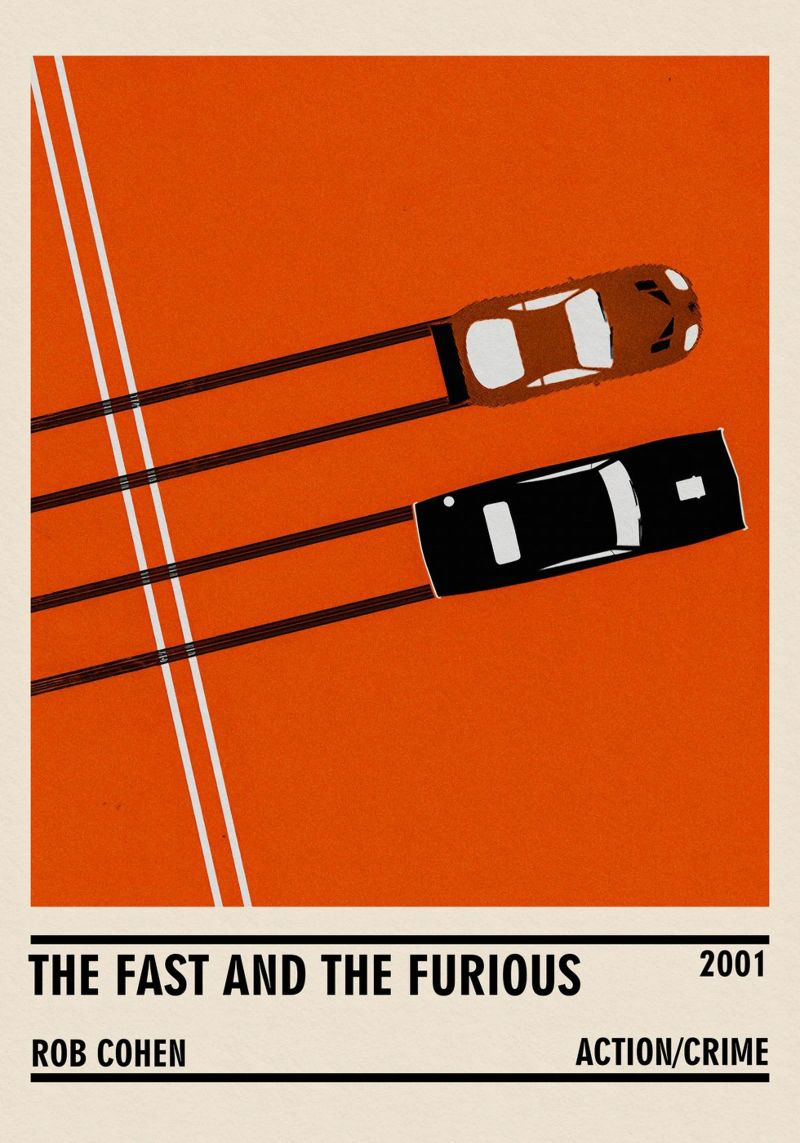 The Fast and the Furious pellicola backlit da TheArtstudio