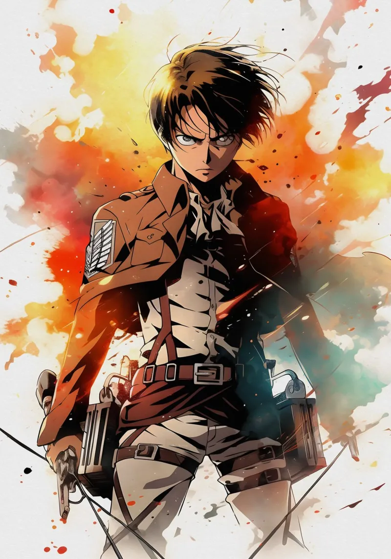 Eren Yeager pellicola backlit da CreativeStudio