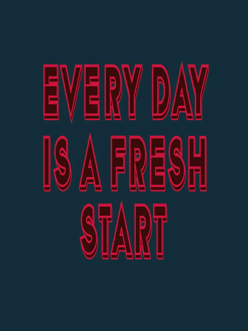 Cada día es un nuevo comienzo metacrilato de inspirational quote