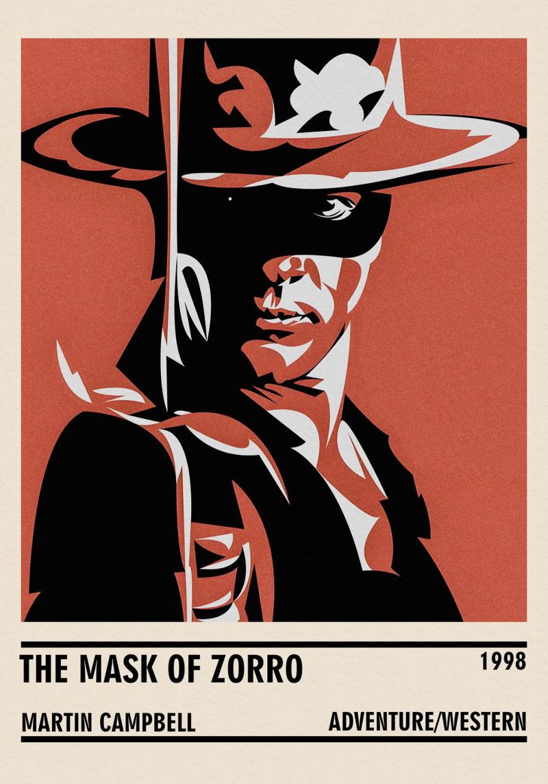 The Mask of Zorro pellicola backlit da TheArtstudio