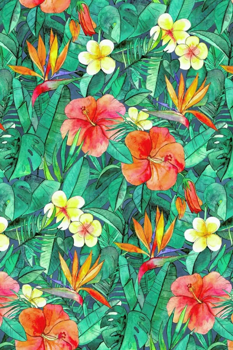 Classic Tropical Garden canvas by Micklyn Le Feuvre