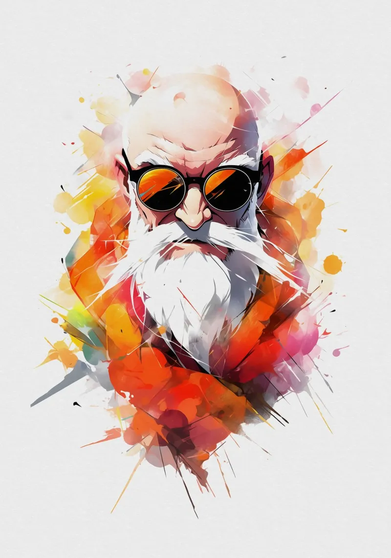 Master Roshi DBZ pellicola backlit da CreativeStudio