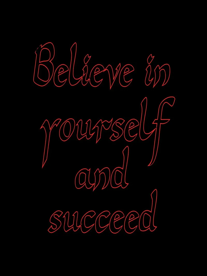 Cree en ti mismo y triunfa metacrilato de inspirational quote