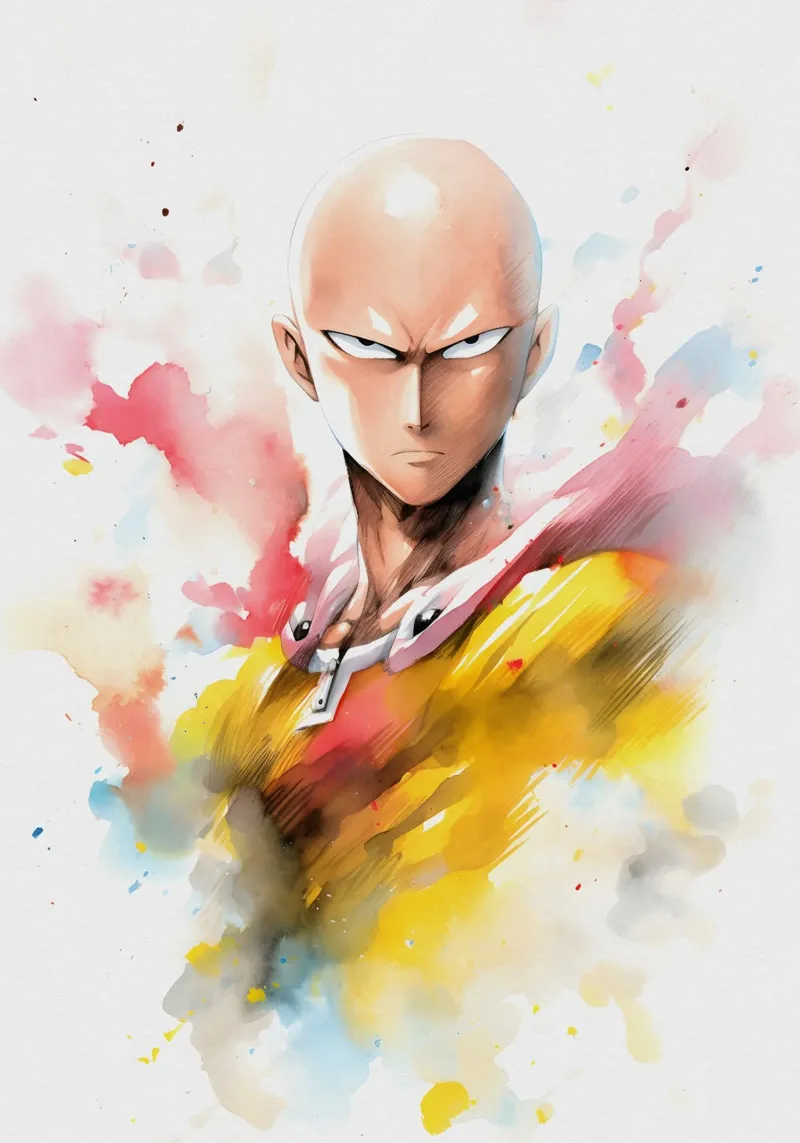 saitama One Punch Man poster da CreativeStudio