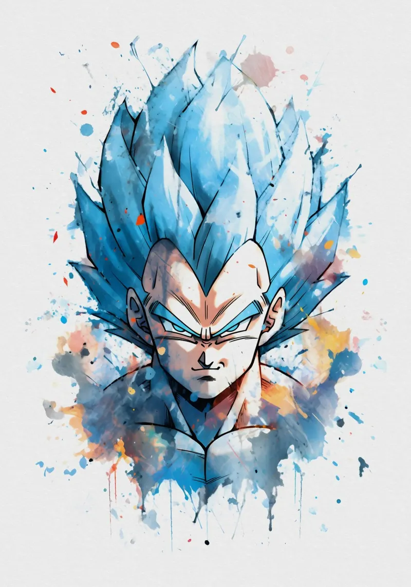 vegeta Dragon ball z Backlit Folie von CreativeStudio
