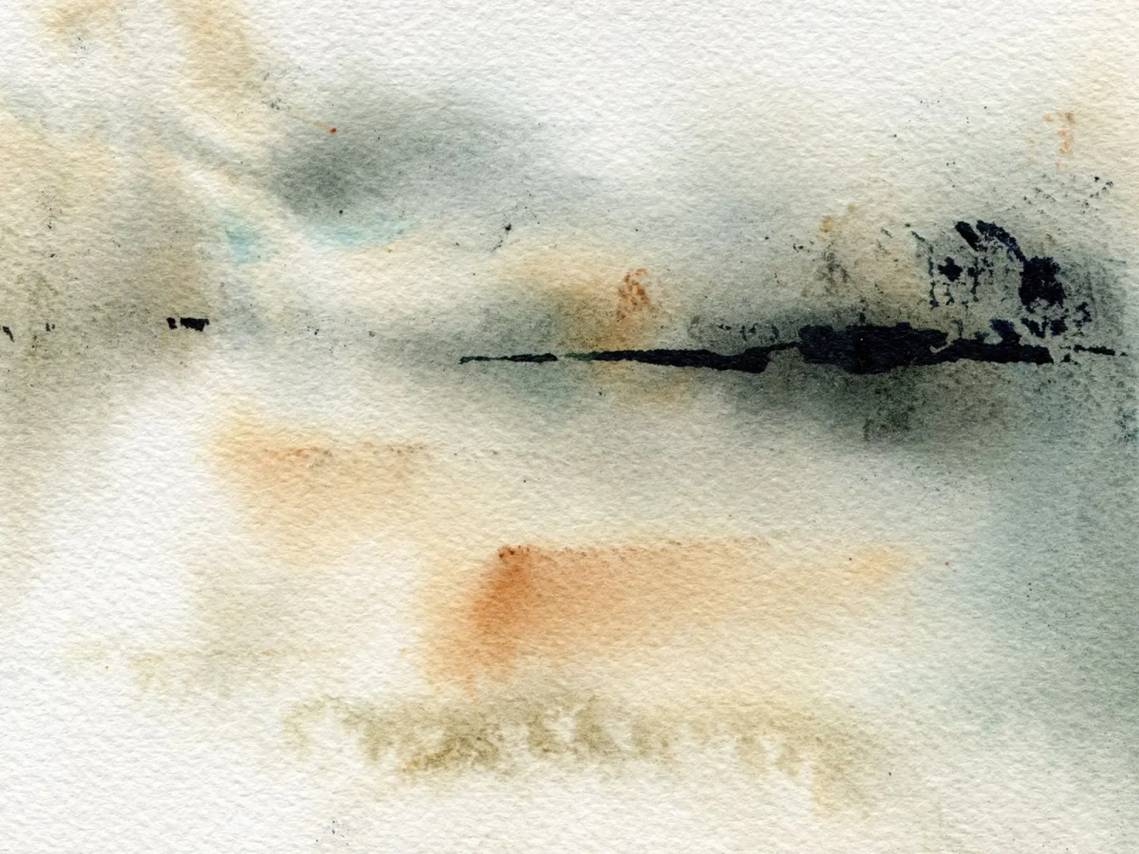 Winter Impression No 6 carta hahnemühle da treechild