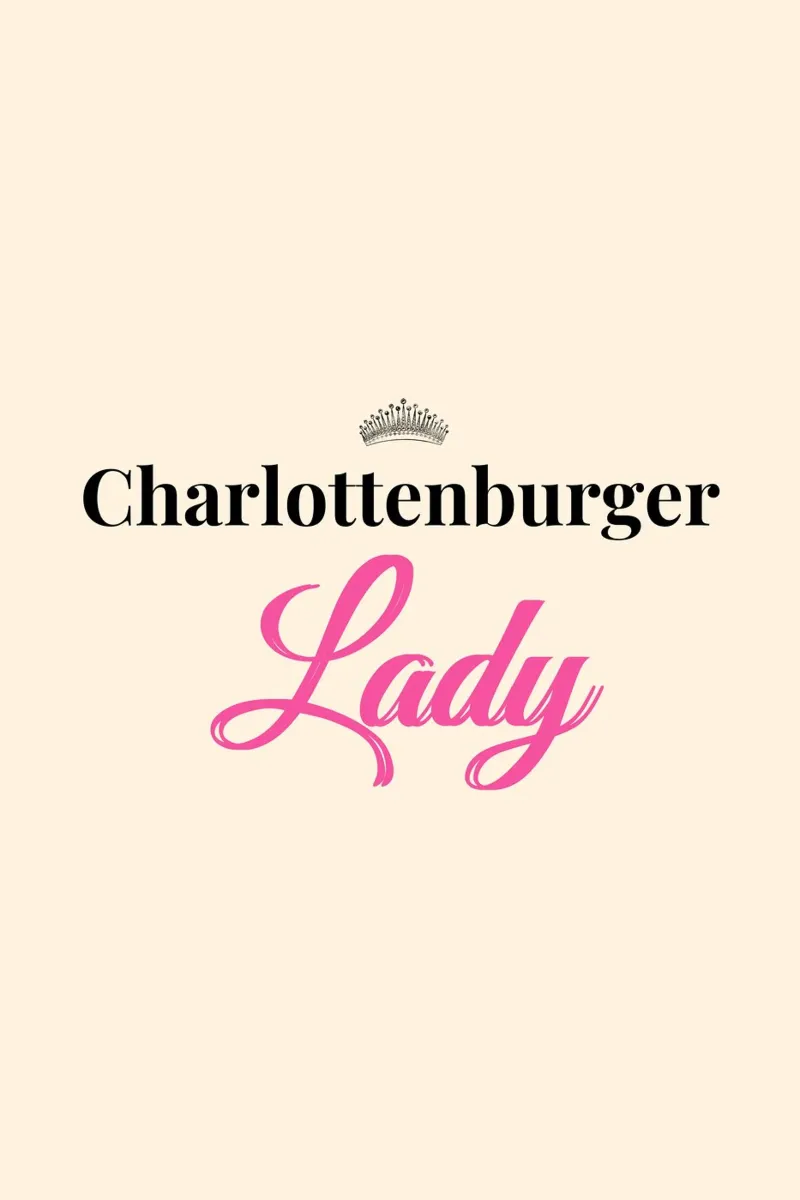 "Charlottenburger Lady" - Tipografia rosa berlinese di design poster da Berlin Moments