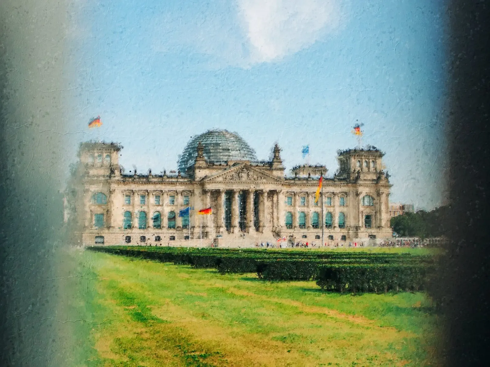Stampa di Berlino - Pittura digitale della Porta di Brandeburgo poster da Berlin Moments