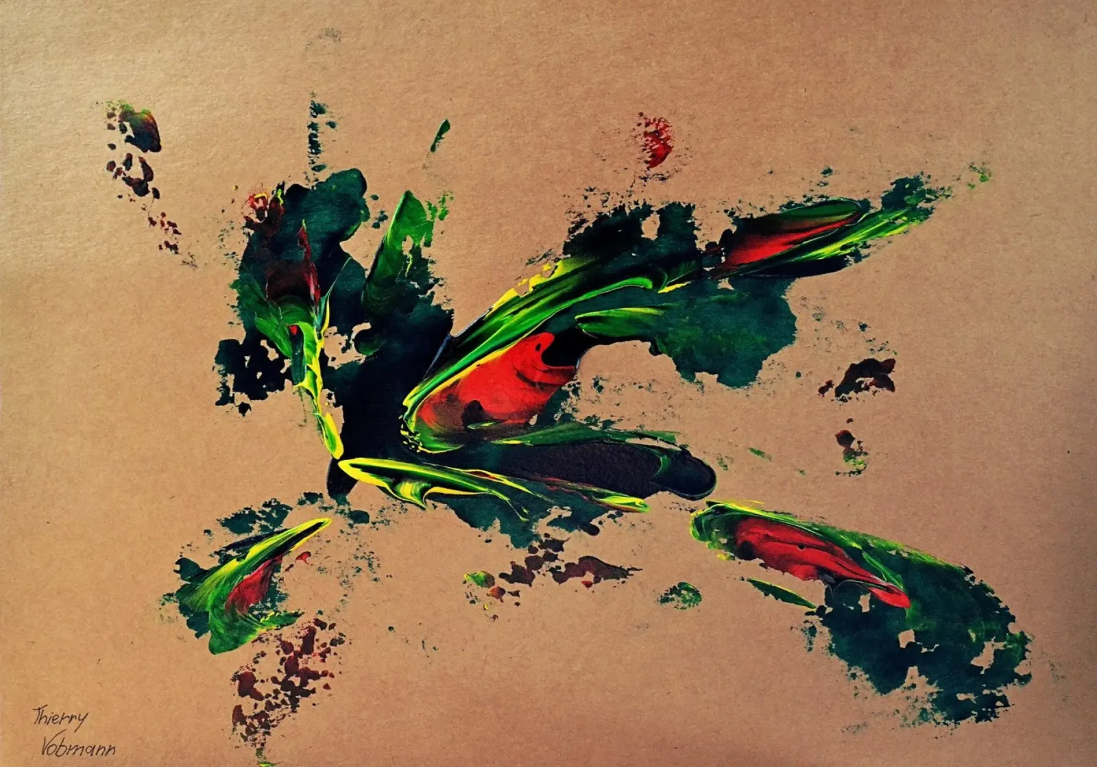 NATURAL STYLE 21 pellicola backlit da Thierry Vobmann Abstract painting