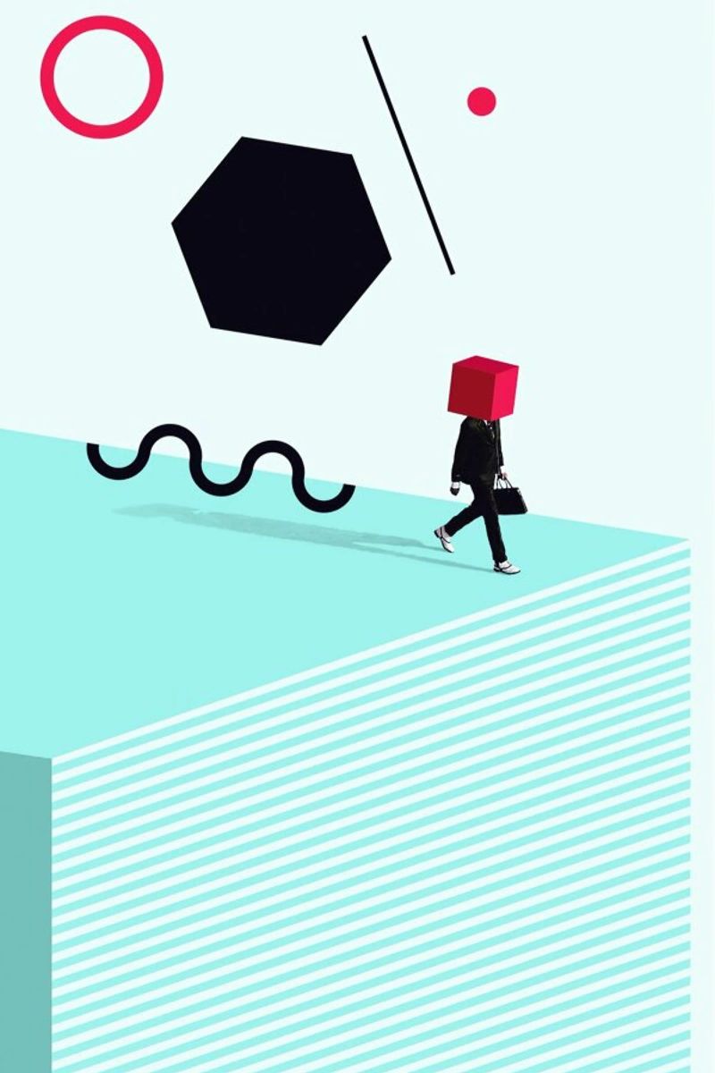 D is for Disorder canvas by Maarten Léon