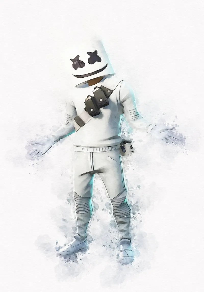Marshmallow Fortnite pellicola backlit da CreativeStudio