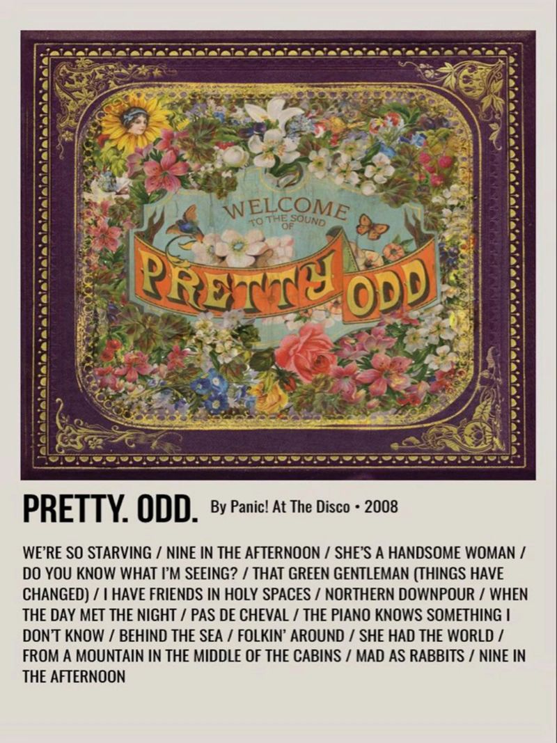 PRETTY. ODD. By Panic! At The Disco. 2008 pellicola backlit da SoundStudio