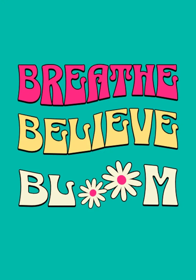 Breathe Believe Bloom In tendenza ora pellicola backlit da Urban Life