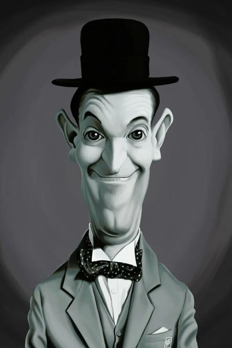 Stan Laurel pellicola backlit da Rob Art | Illustration