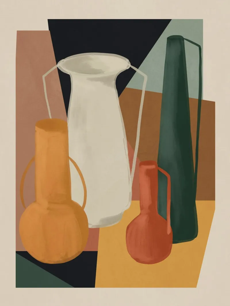 Abstract Art Vases 4 canvas by Gaite