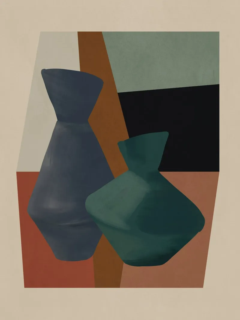 Abstract Art Vases 4 canvas by Gaite