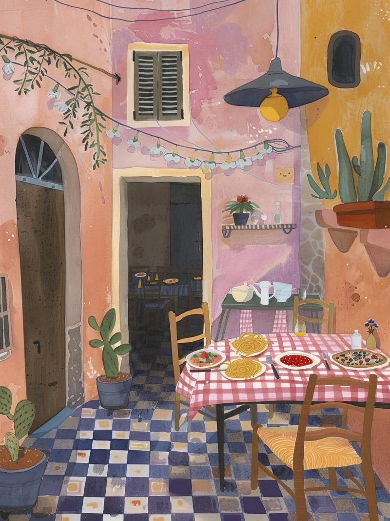 Italienisches Hof-Festival Poster von DaarbyN