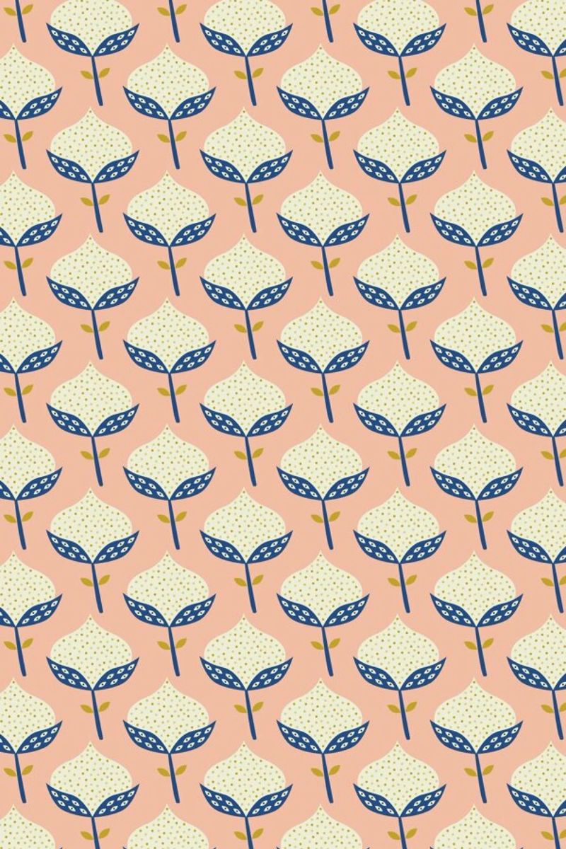 Scandinavian Flower Pattern pellicola backlit da Karin Bijlsma