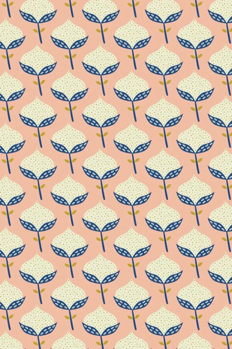 Scandinavian Flower Pattern lámina retroiluminada de Karin Bijlsma