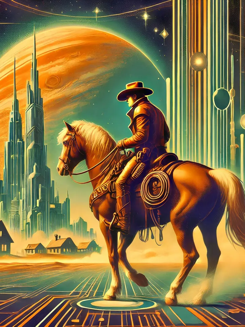 Space Cowboy poster by Digital Naive