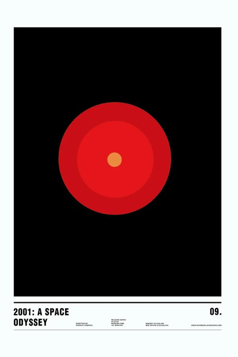 2001 A Space Odyssey poster da Nick Barclay