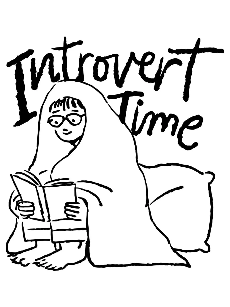 Introvert poster con telaio in legno da Dreamer10