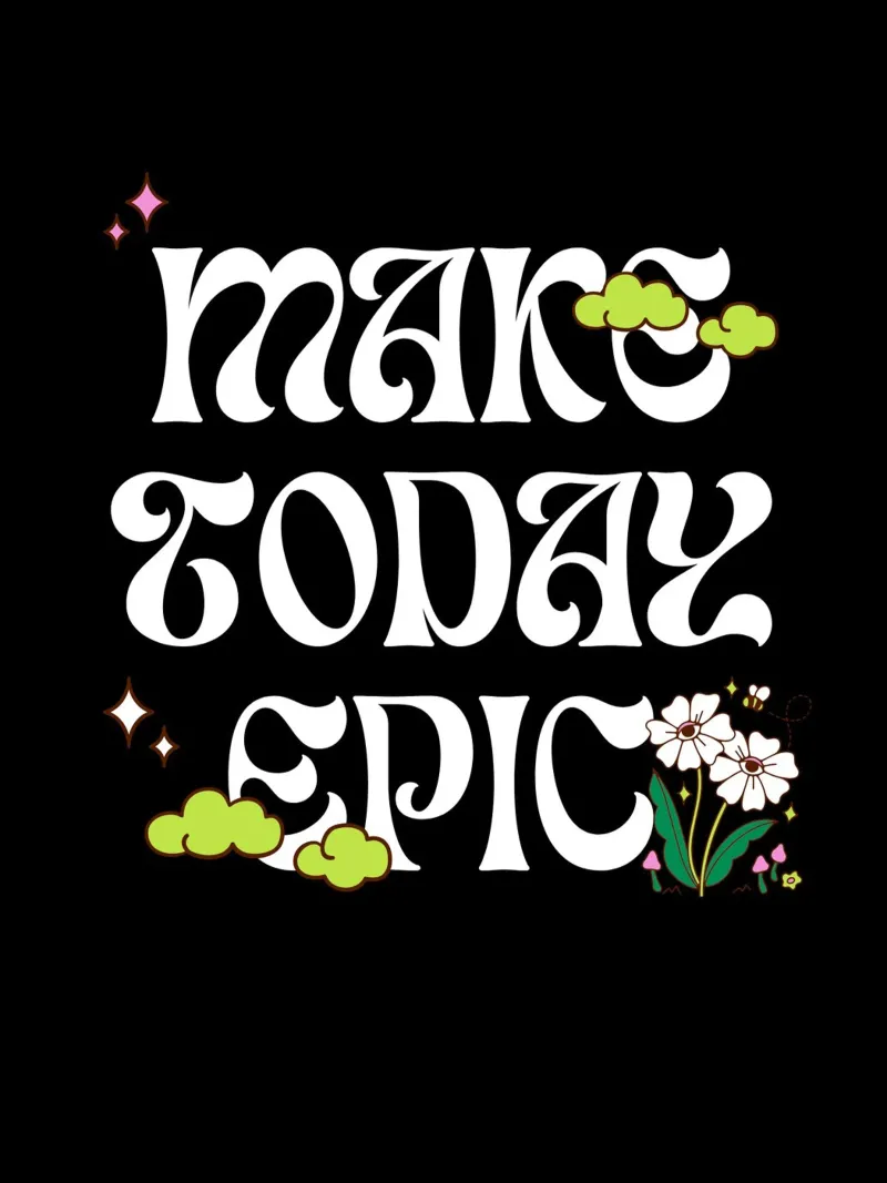Epic Today poster con telaio in alluminio da Dreamer10