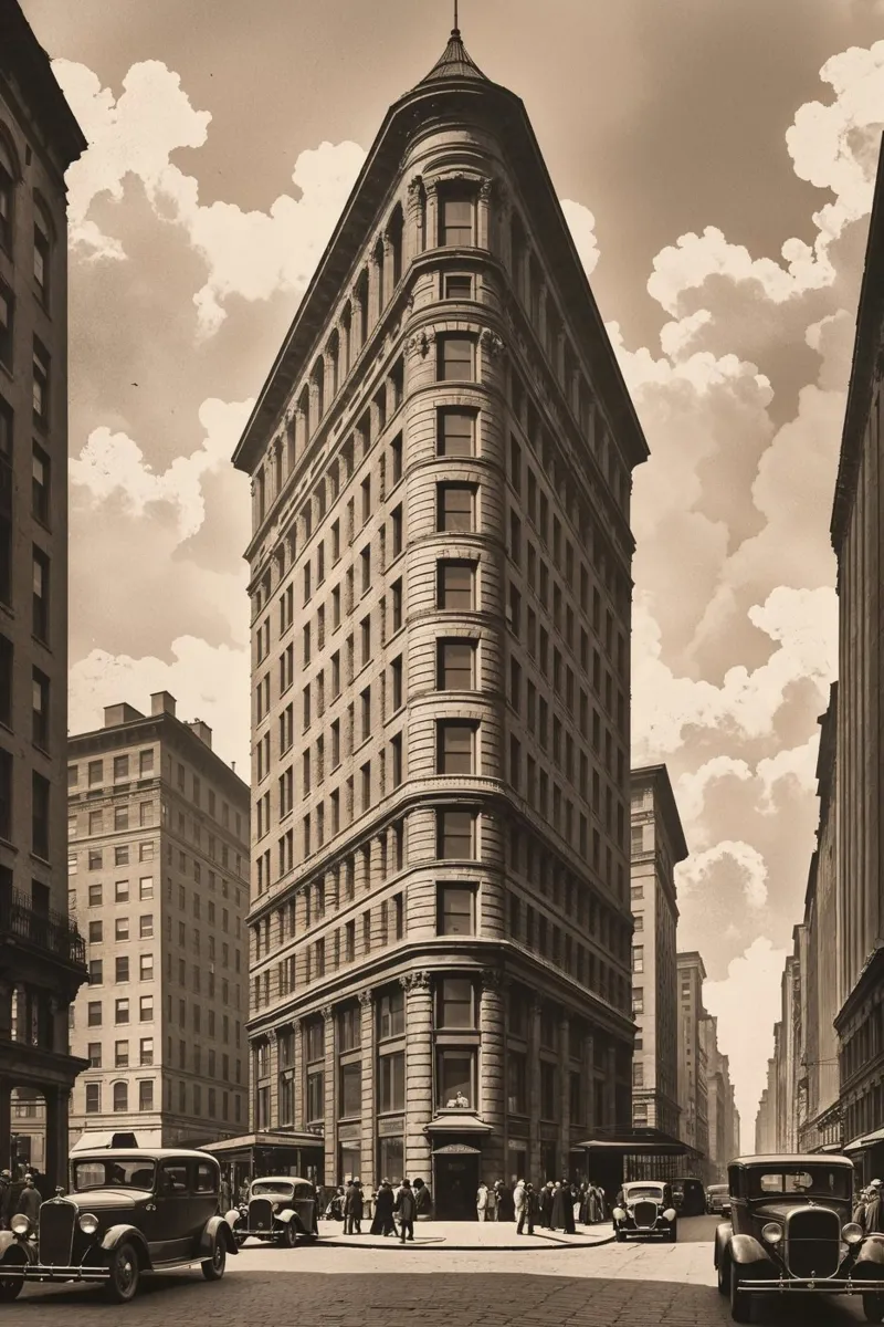 Flatiron Icon: New York's Architectural Jewel poster da AlbertKlee