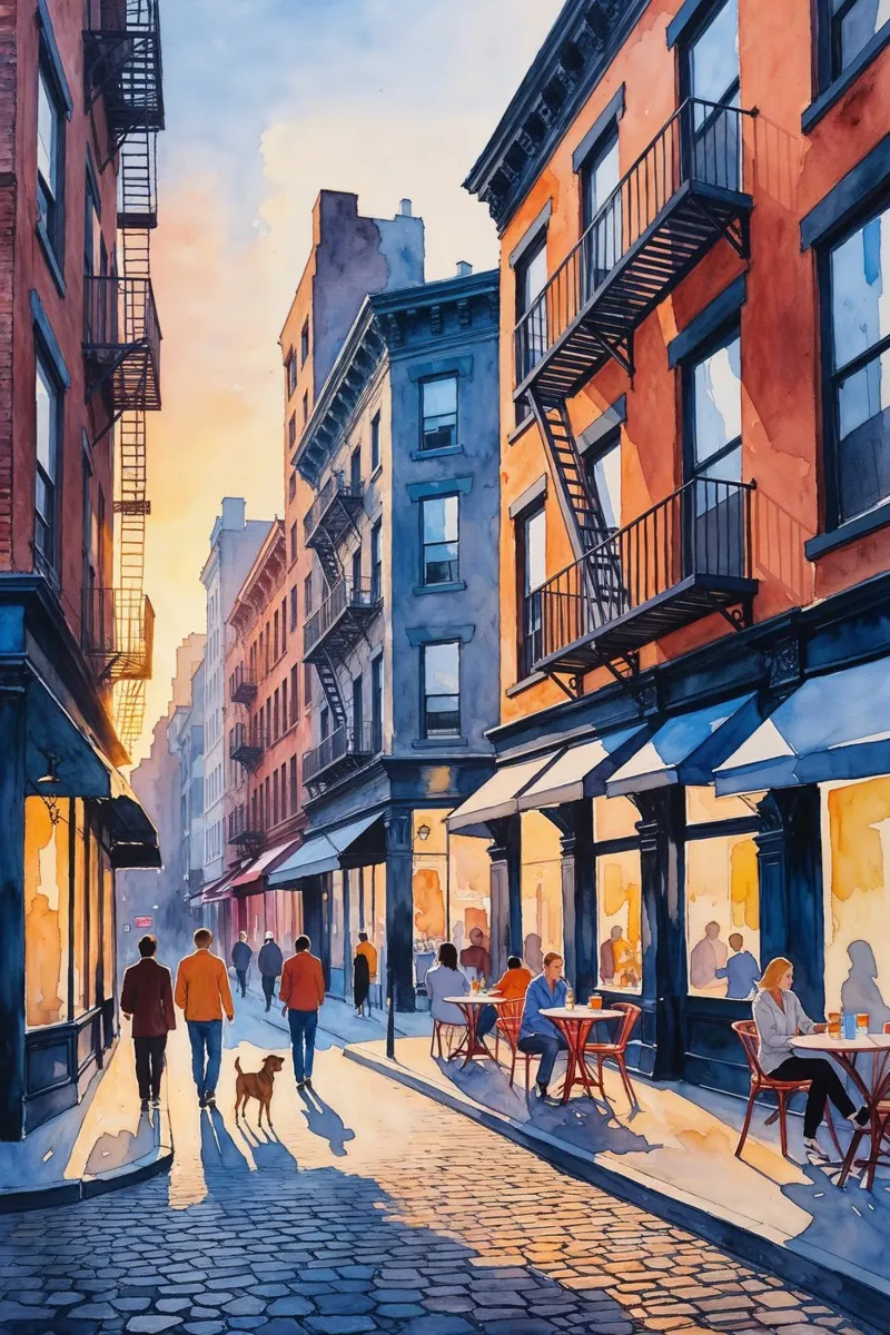 A Charming Evening in the City poster da AlbertKlee
