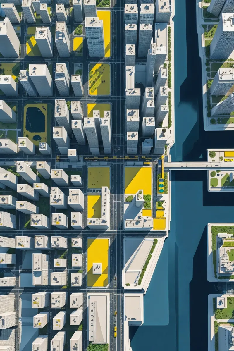 Urban Networks and Bridges alluminio dibond da AlbertKlee