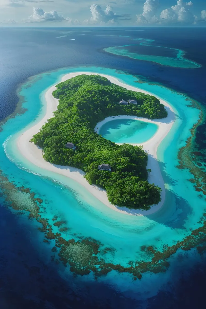 Idyllic Tropical Island Haven alu-dibond by AlbertKlee