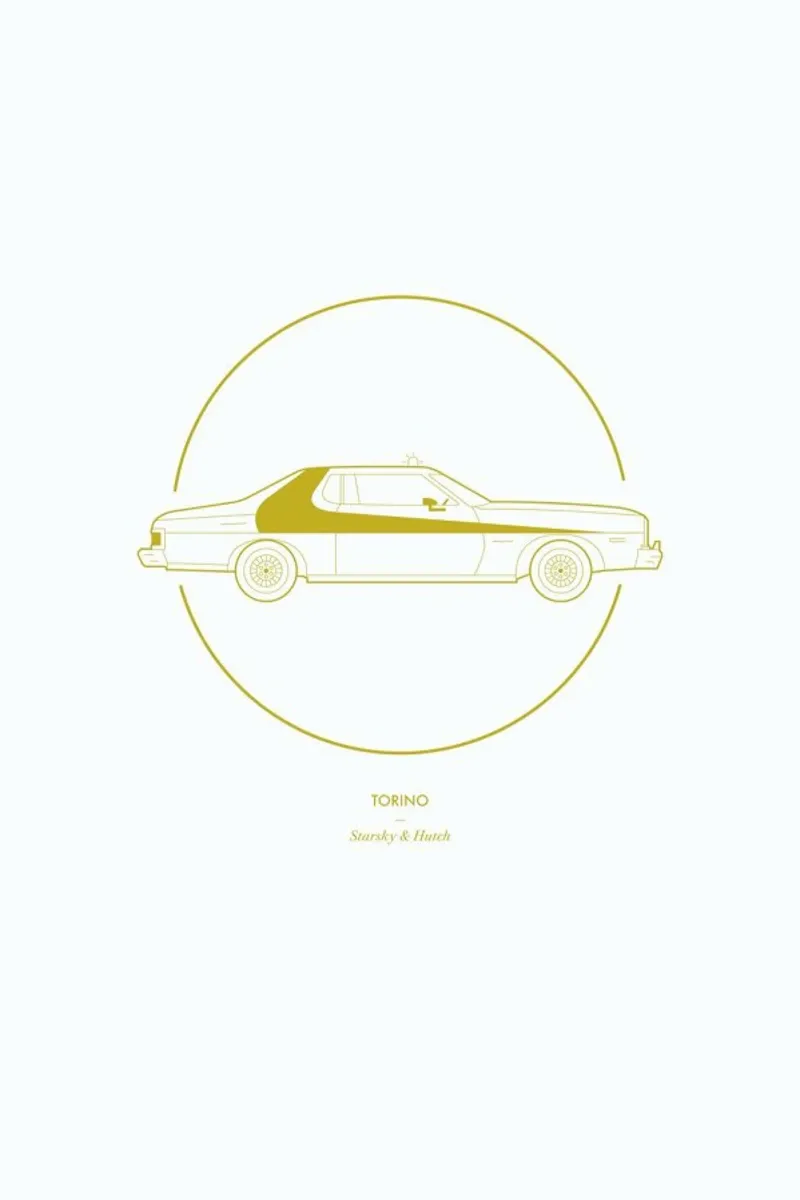 Torino poster con telaio in legno da Dean Smith