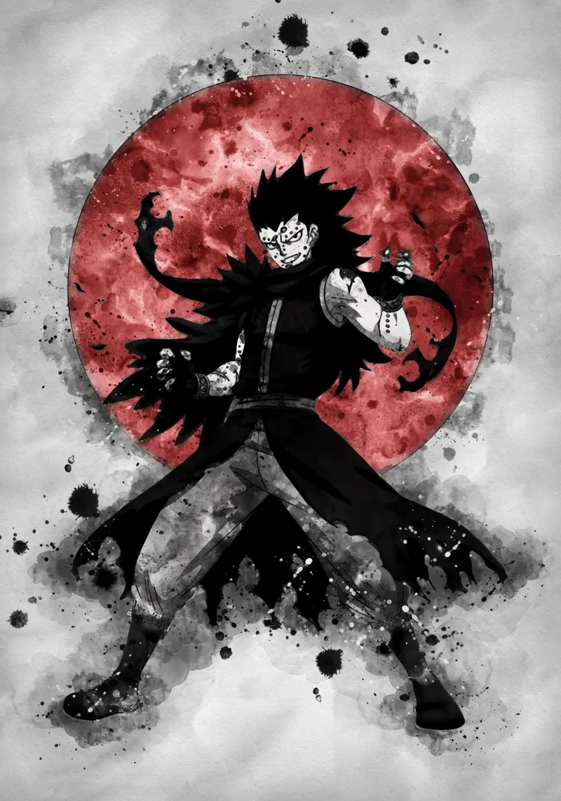 Gajeel Redfox pellicola backlit da Neonartstudio