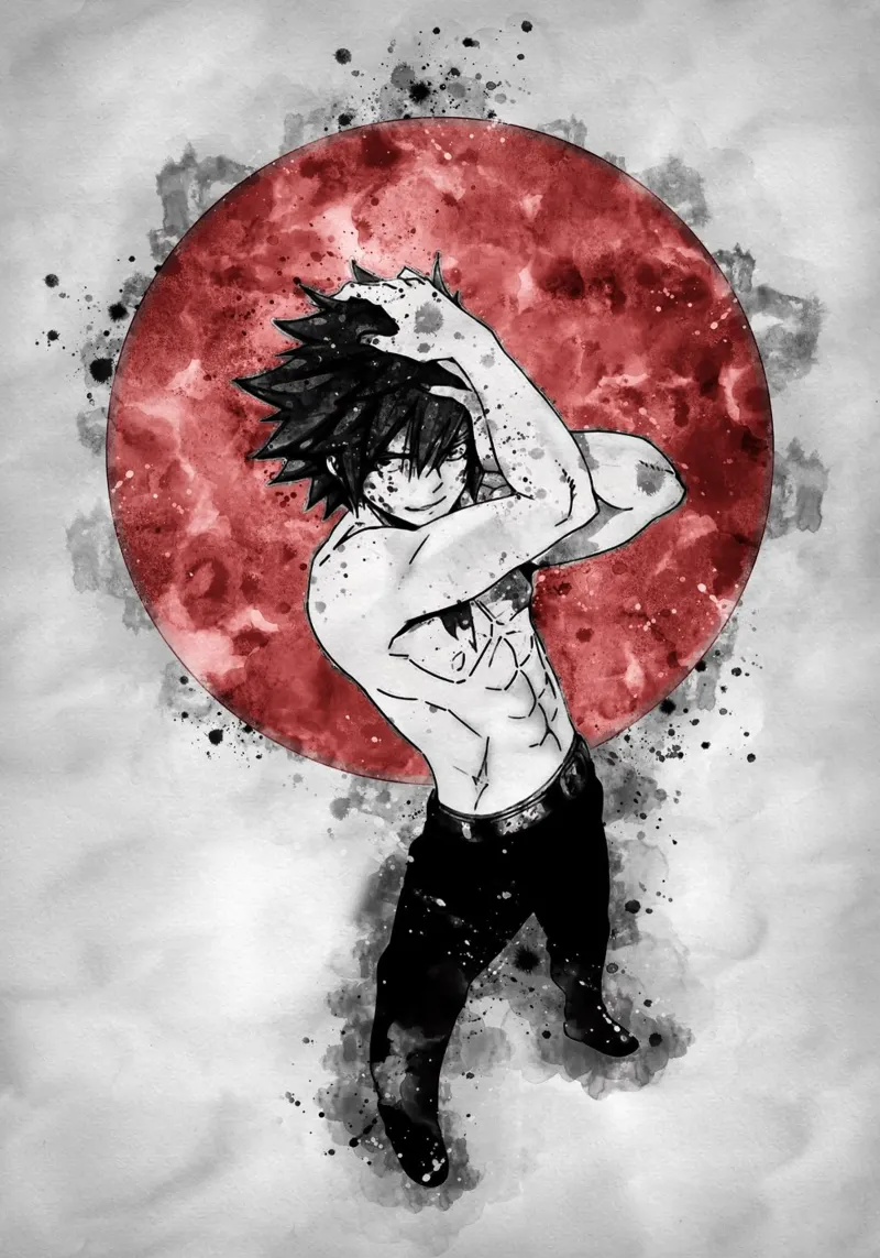Gray Fullbuster 1 Acryl-Glas von Neonartstudio