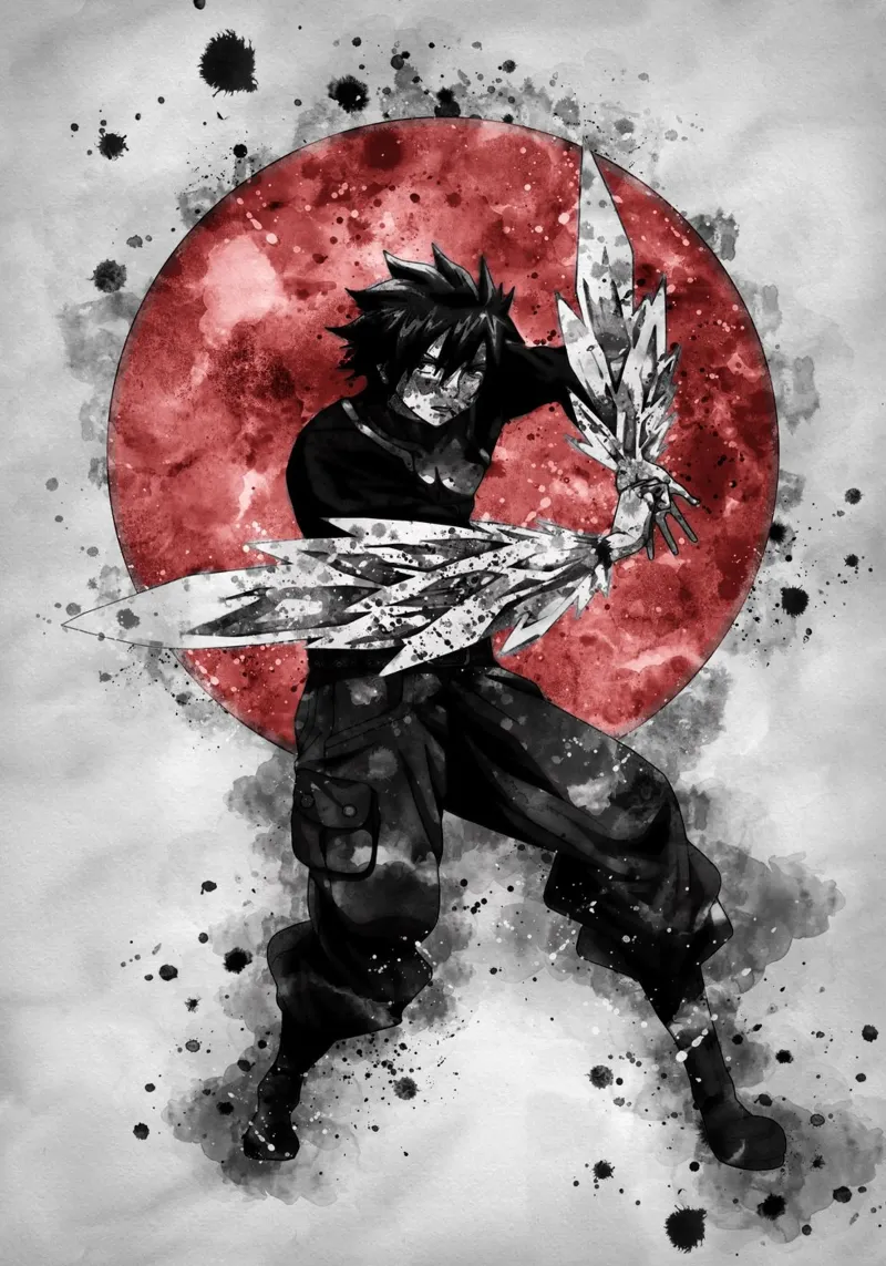Gray Fullbuster canvas by Neonartstudio