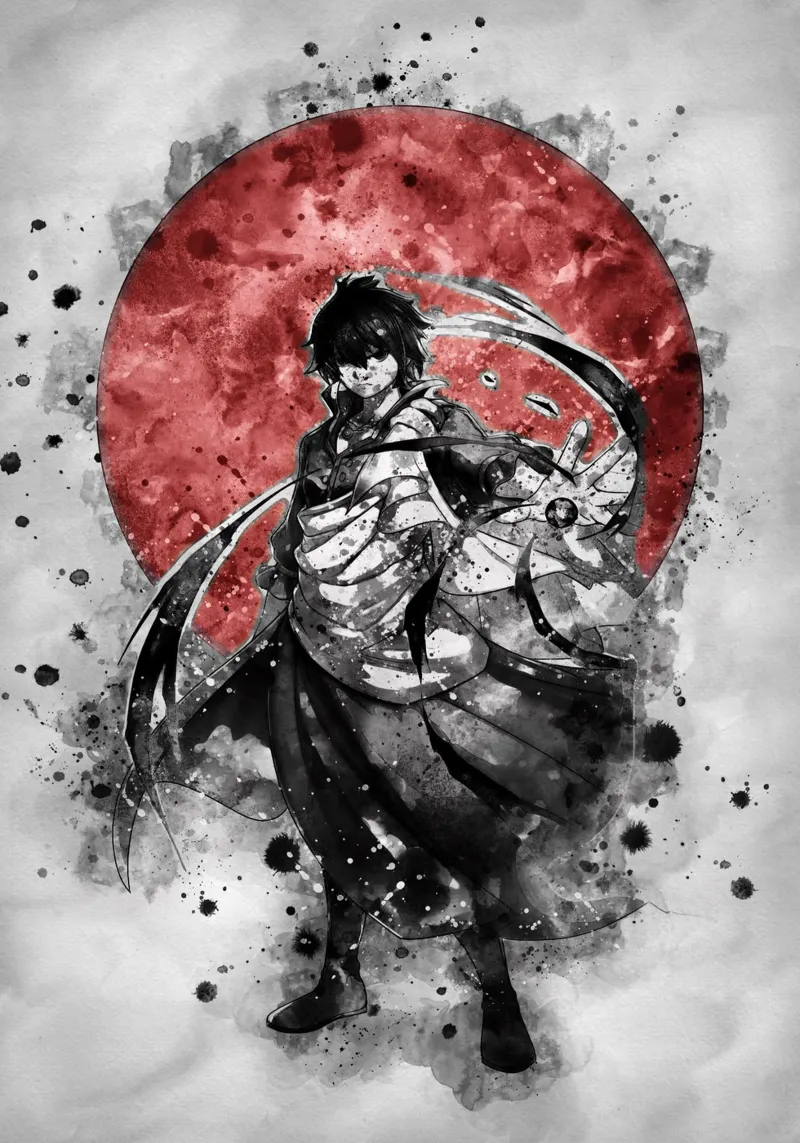 Zeref Dragneel pellicola backlit da Neonartstudio
