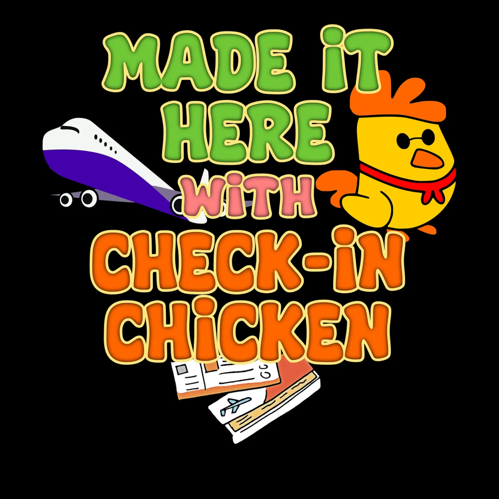 Arrivati qui con Check-In Chicken Trend Traveler pellicola backlit da sillyindustries