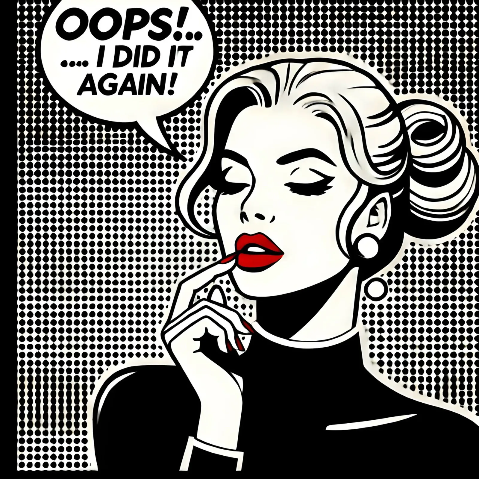 OOOPS - Stampa di poster d'epoca pellicola backlit da posterprints-by-nomad