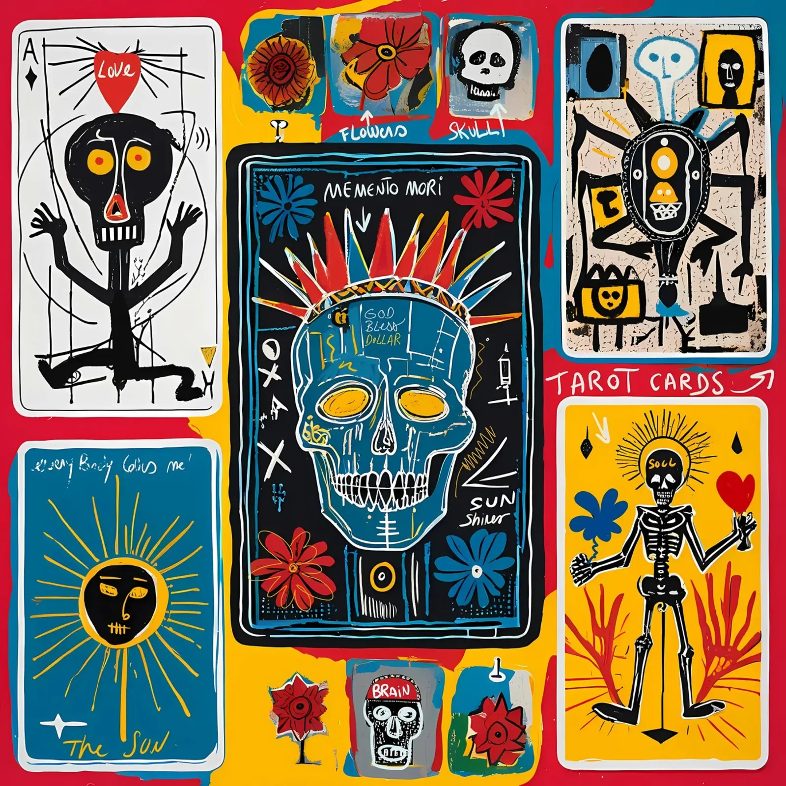 Memento Mori African Graffiti poster da Signorino
