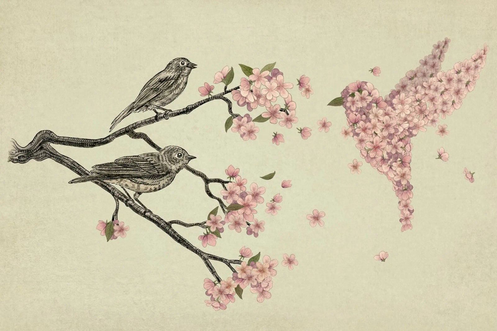 Blossom Bird poster de Terry Fan