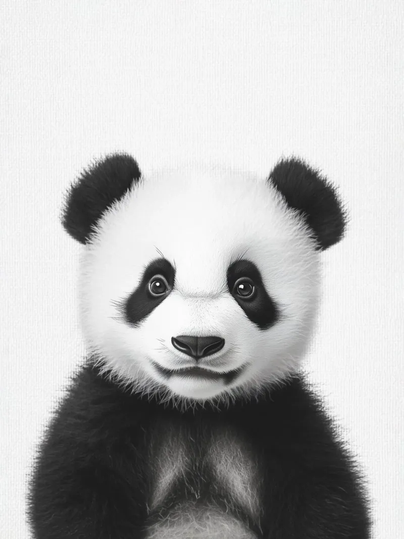 Jiao simpatico cucciolo di panda pellicola backlit da Carinaprint
