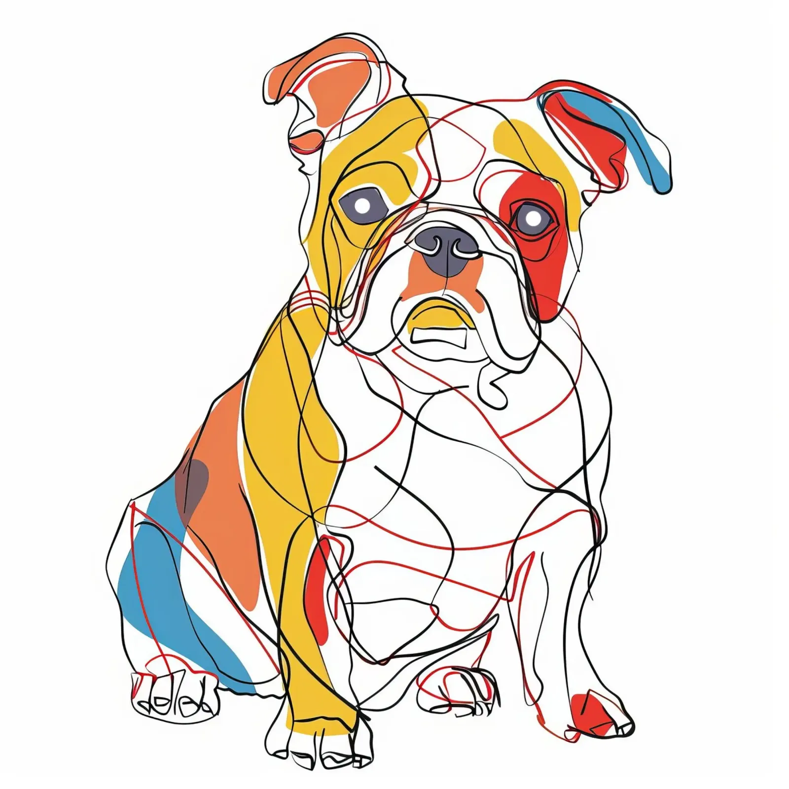MAJESTIC ANIMALS LINE DRAWINGS canvas by Art Digital Visuel