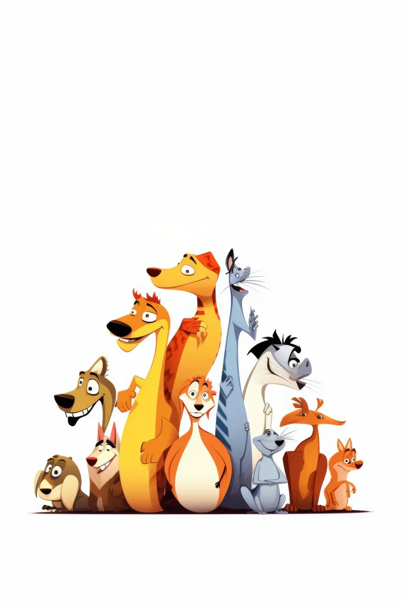 ANIMALI DIVERSI poster da Art Digital Visuel