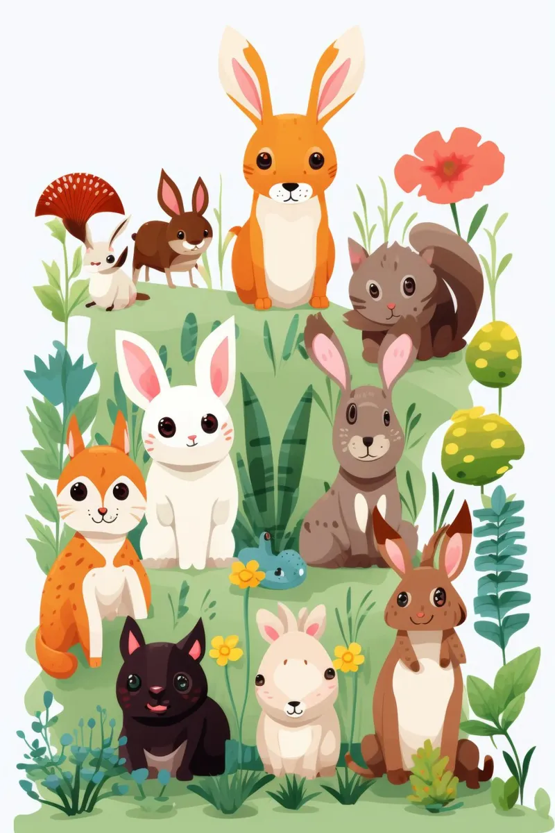 Animali divertenti poster da Art Digital Visuel