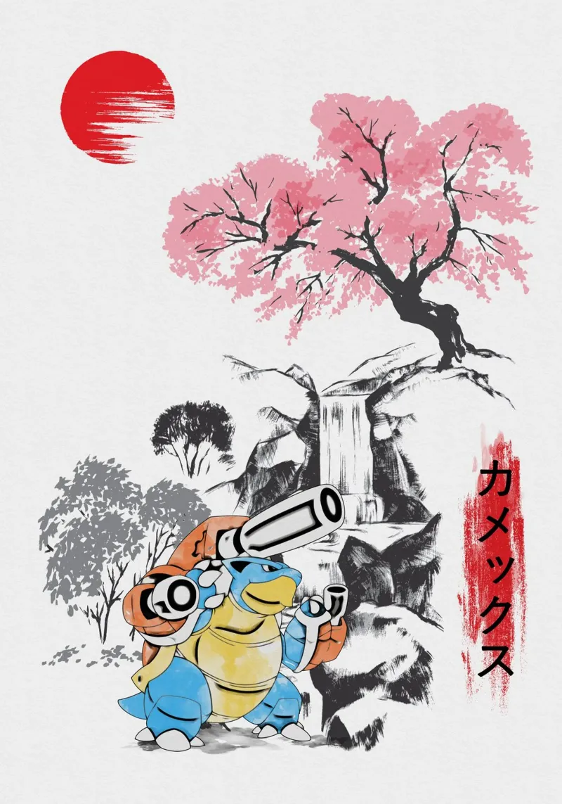 Mega Blastoise poster da Neonartstudio