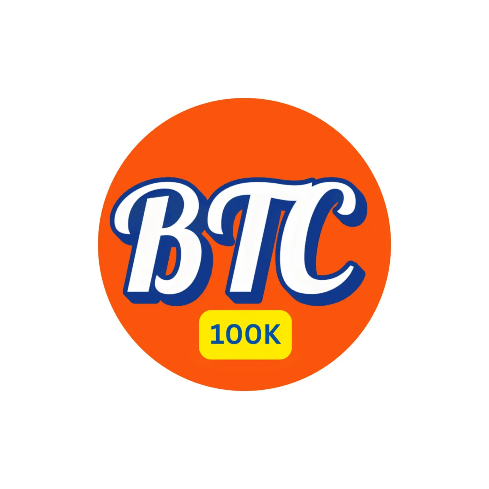 BTC_Orange_100K poster with wooden frame by Crypto_Jungle