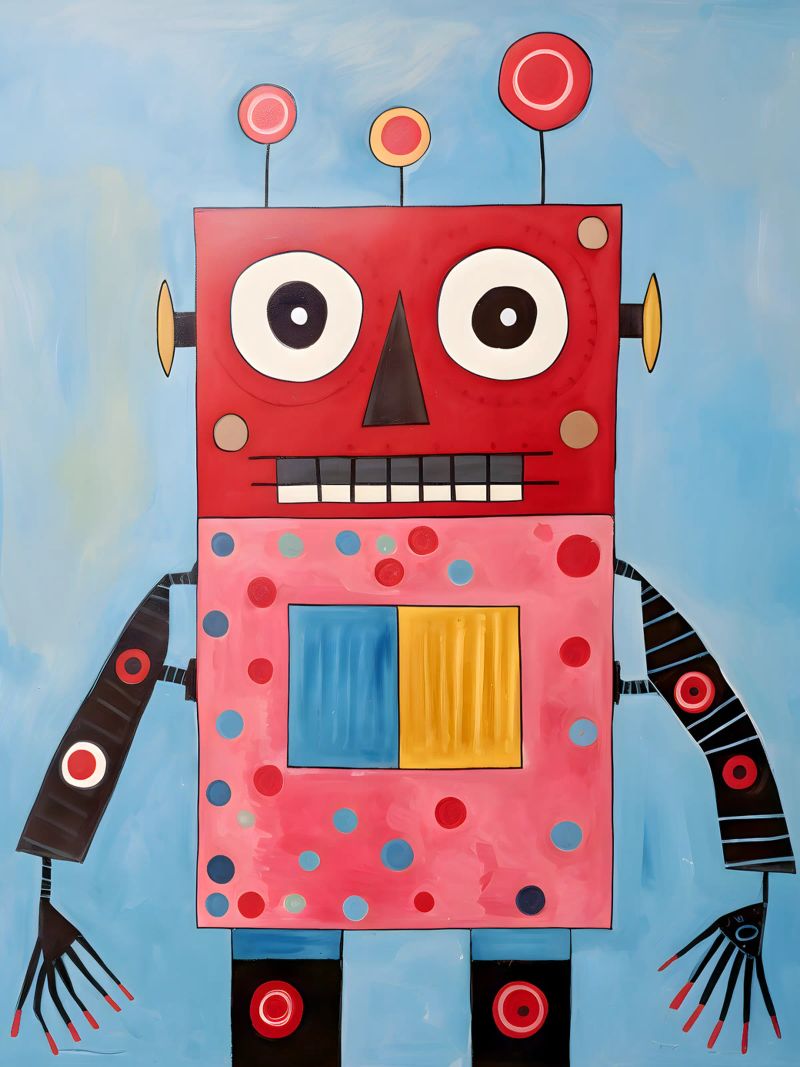 Robot a pois plexiglass da KidzStudio