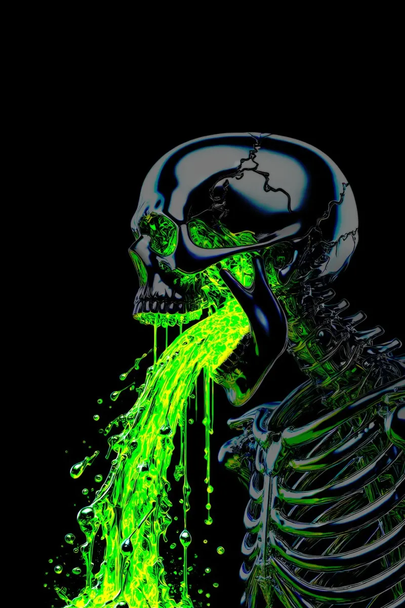 Emerald Poisoning hahnemühle by Metallic Meltdown