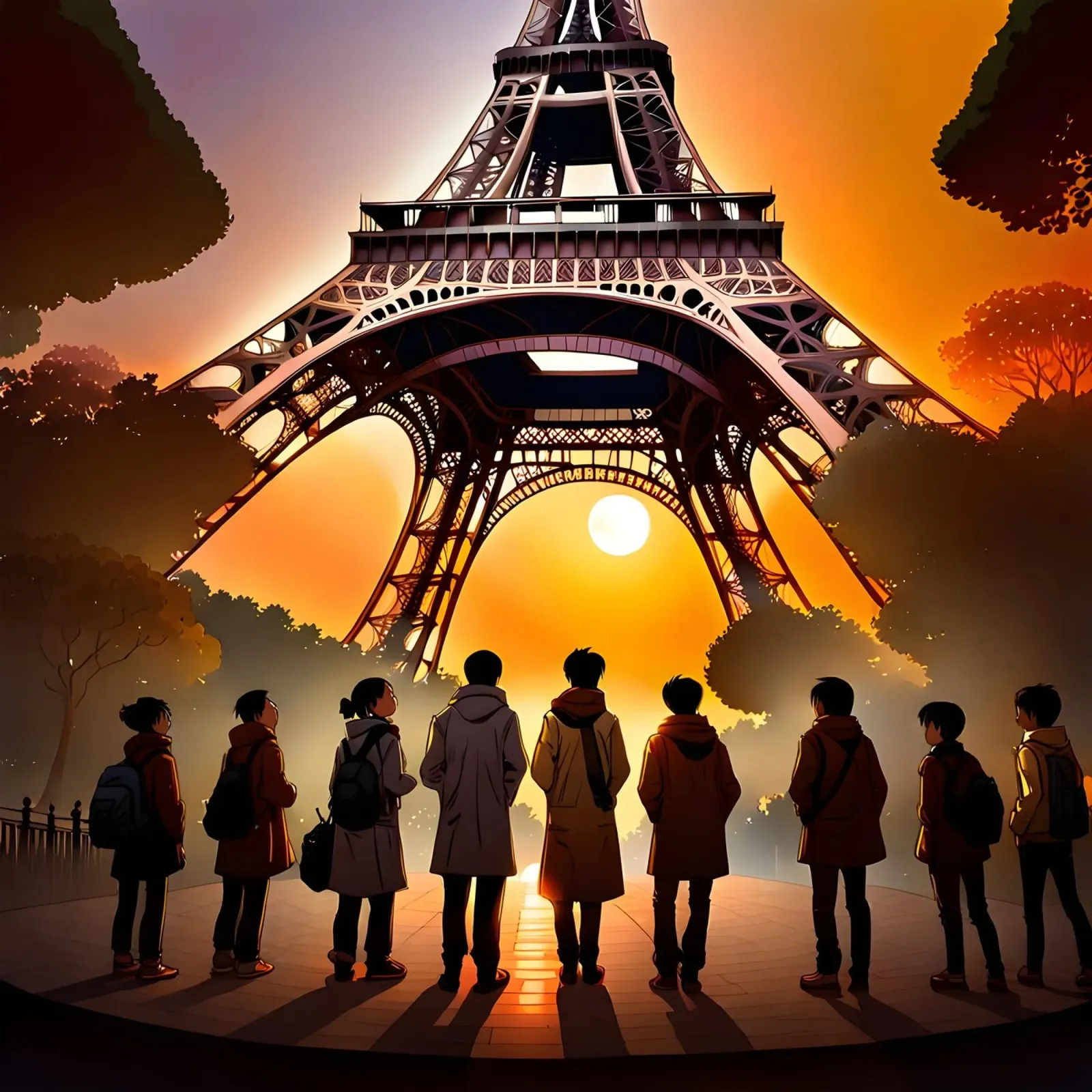 PARIS THE MAGNIFICENT canvas with Floater frame by Art Digital Visuel