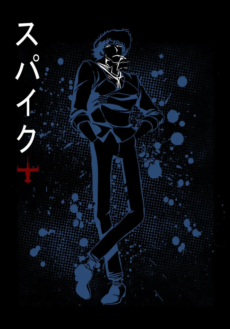 Spike Spiegel 11 pellicola backlit da Neonartstudio